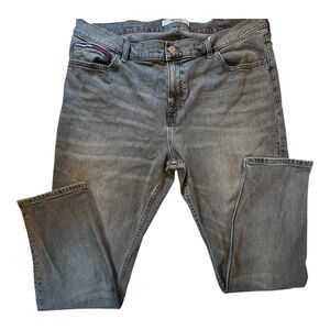 Tommy Jeans Scanton Slim Men’s 42x31 Gray Wash Denim Stretch Jeans Workwear